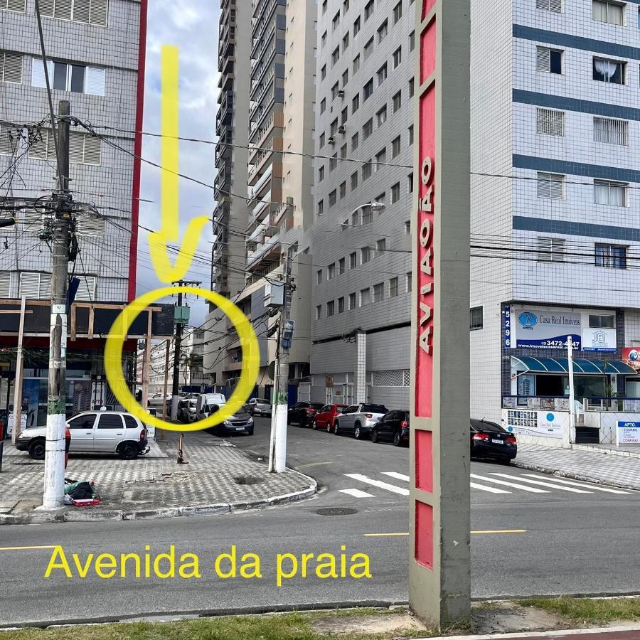 Kit Do Alex - Aviacao - A Uma Esquina Da Praia - Ar Condicionado Praia Grande  Buitenkant foto